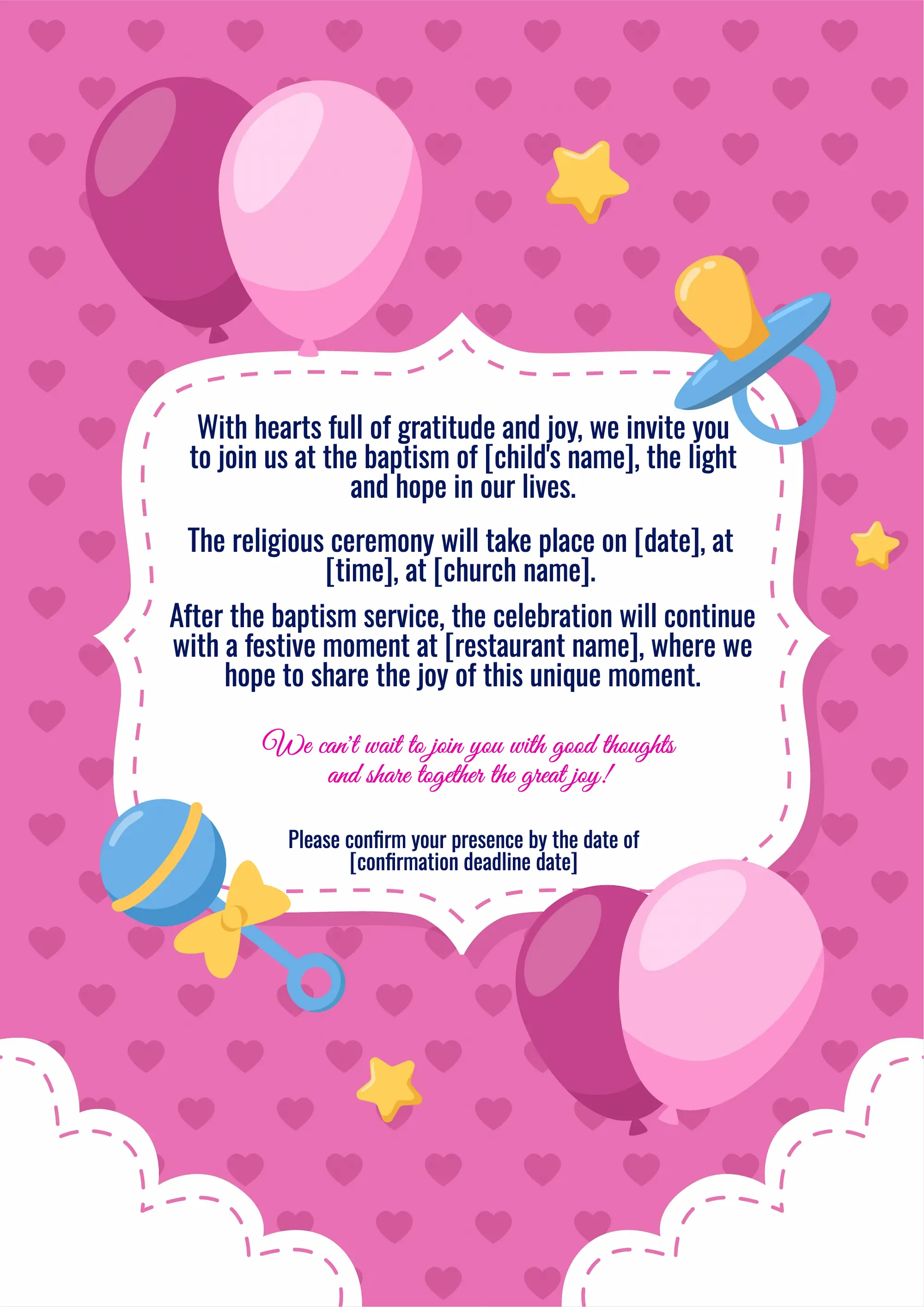 Invitation Storybook Beginnings