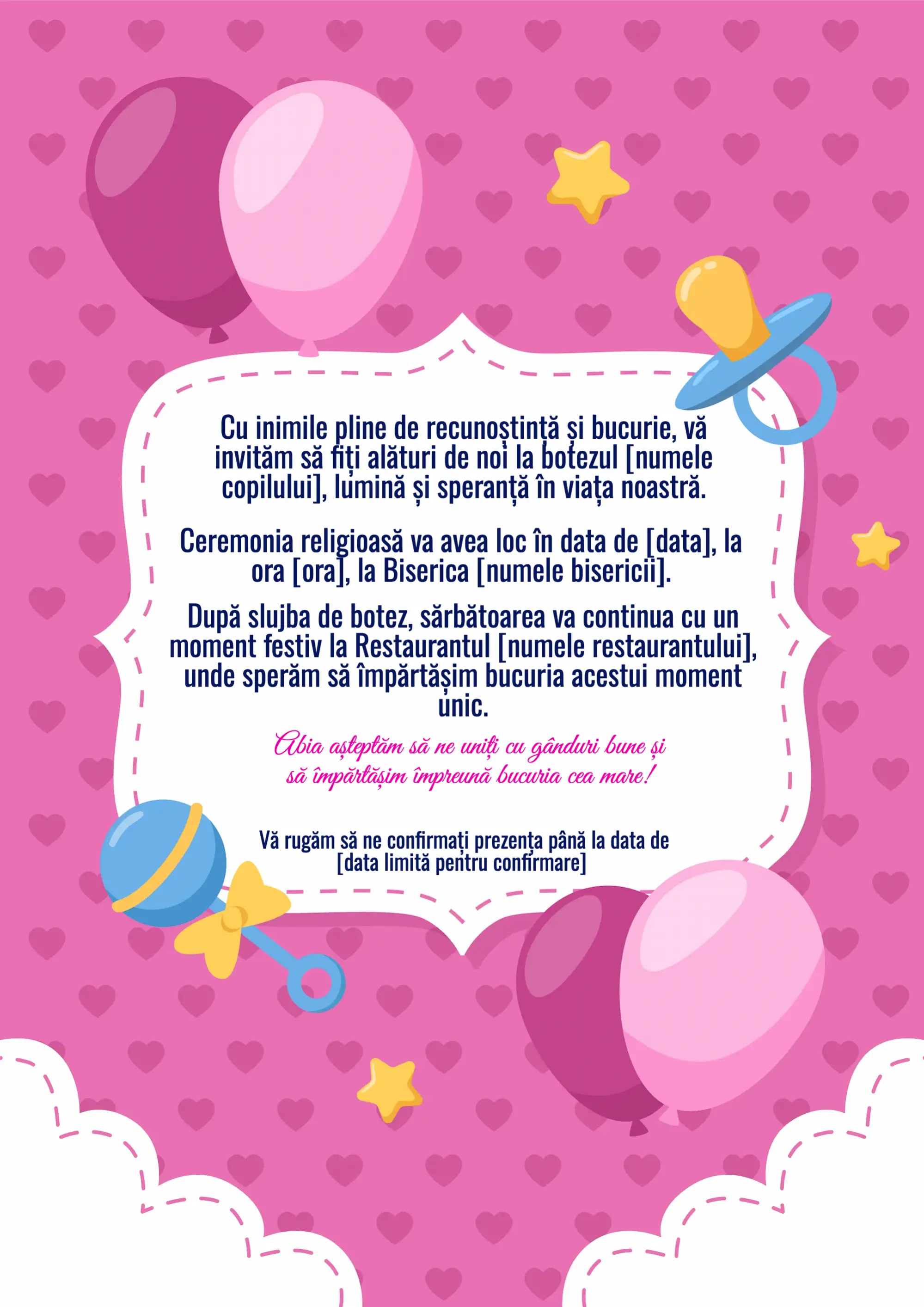 Invitation Început de Poveste