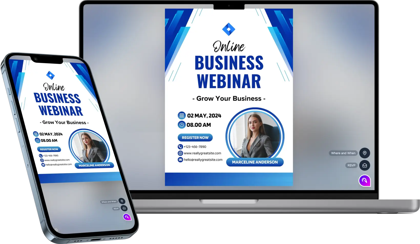 Blue Modern Online Business
