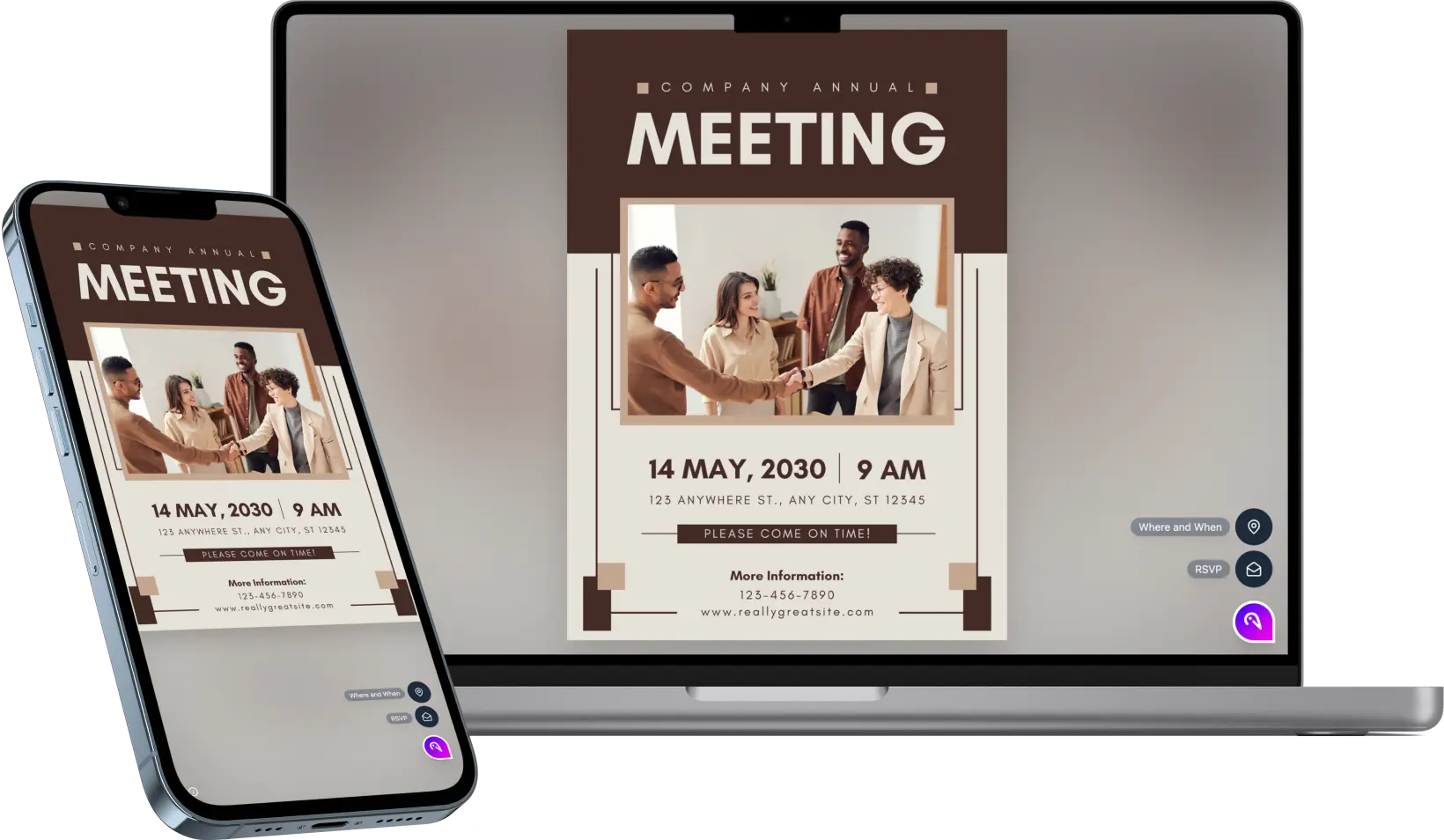 Brown And Beige Company Meeting
