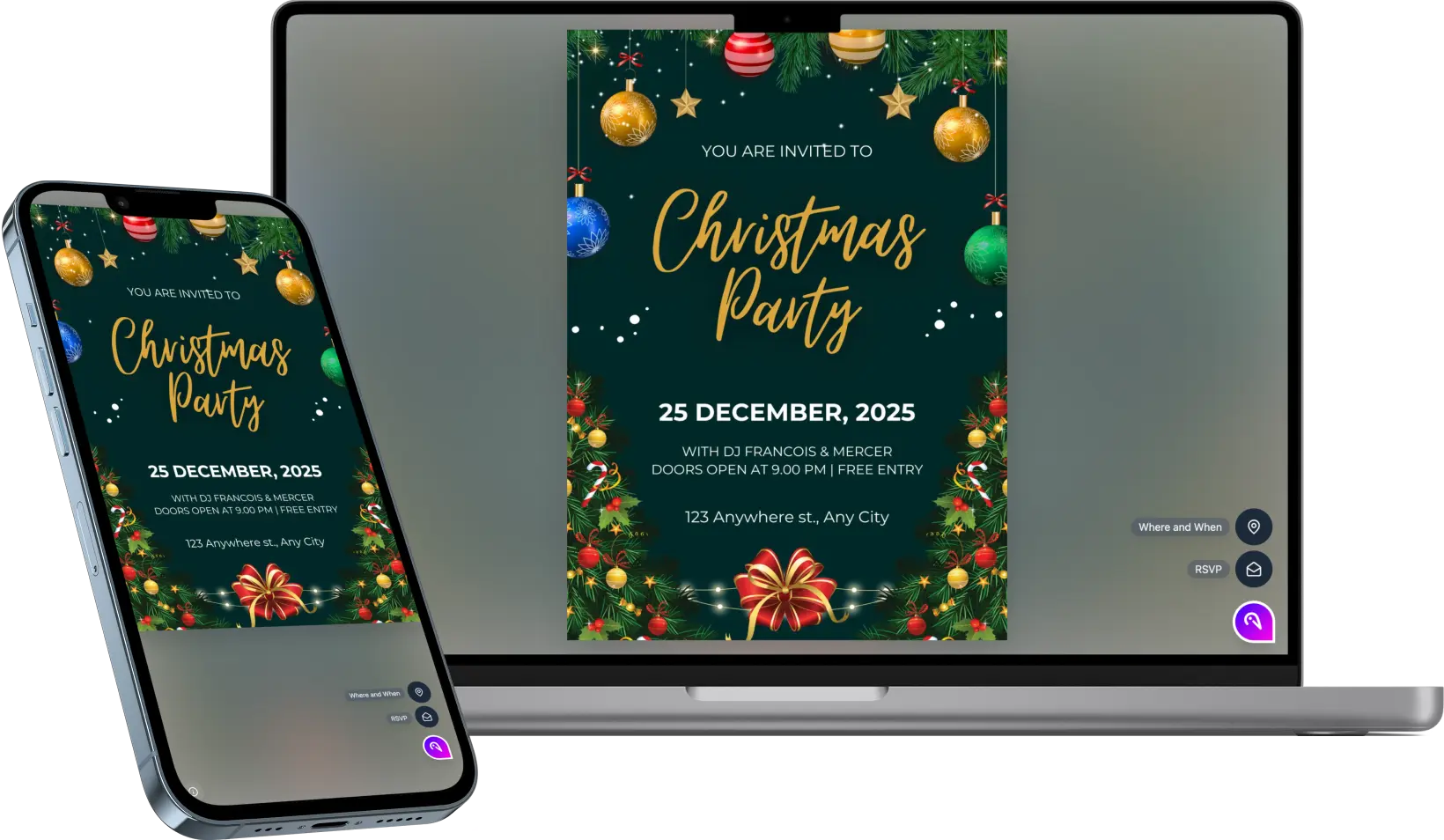 Thumbnail Green & Gold Elegant Christmas template